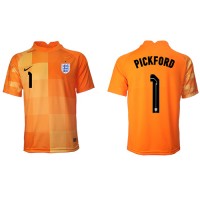 England Jordan Pickford #1 Torwart Auswärtstrikot WM 2022 Kurzarm